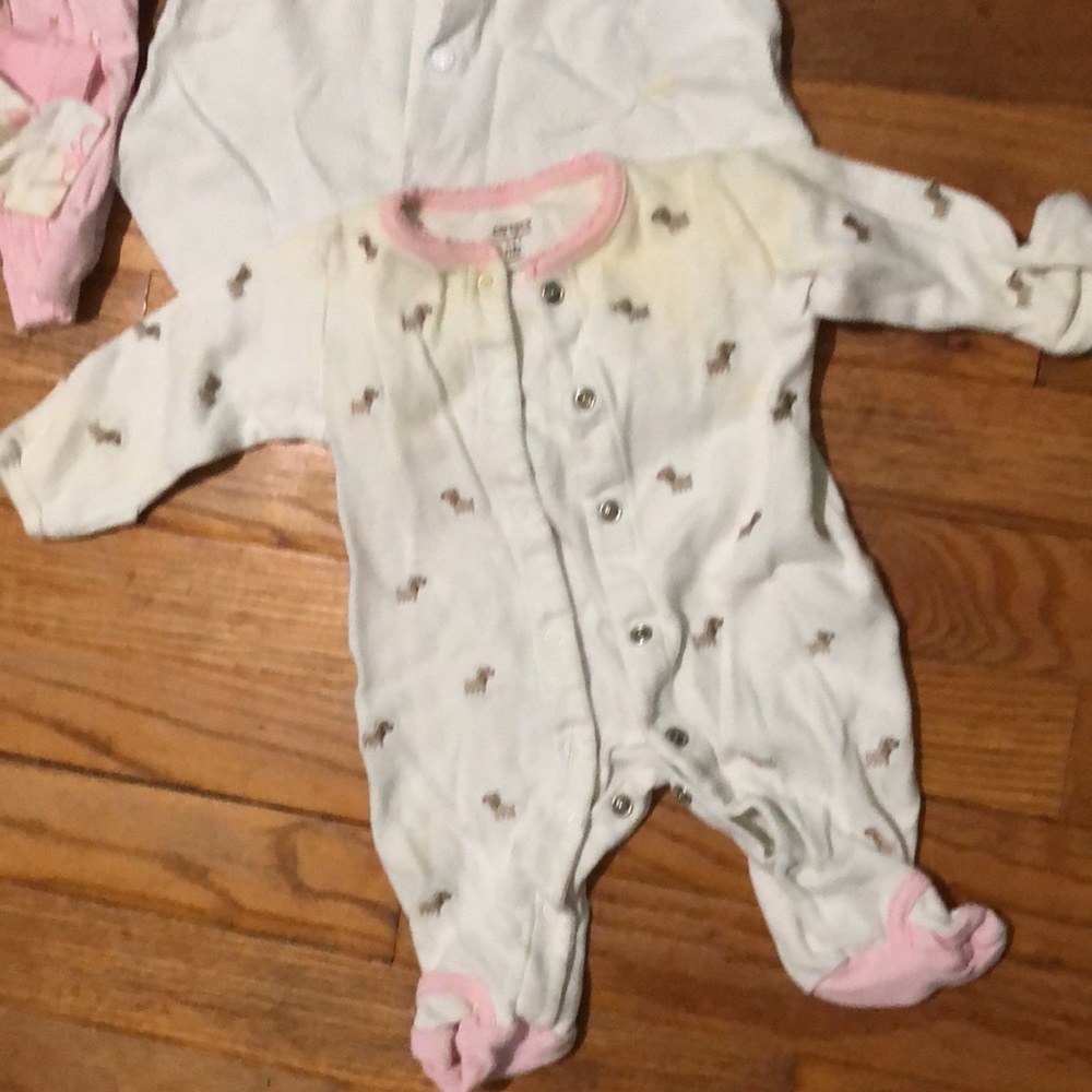 Newborn long sleeve PJ bundle, five pair - Picture 11 of 11